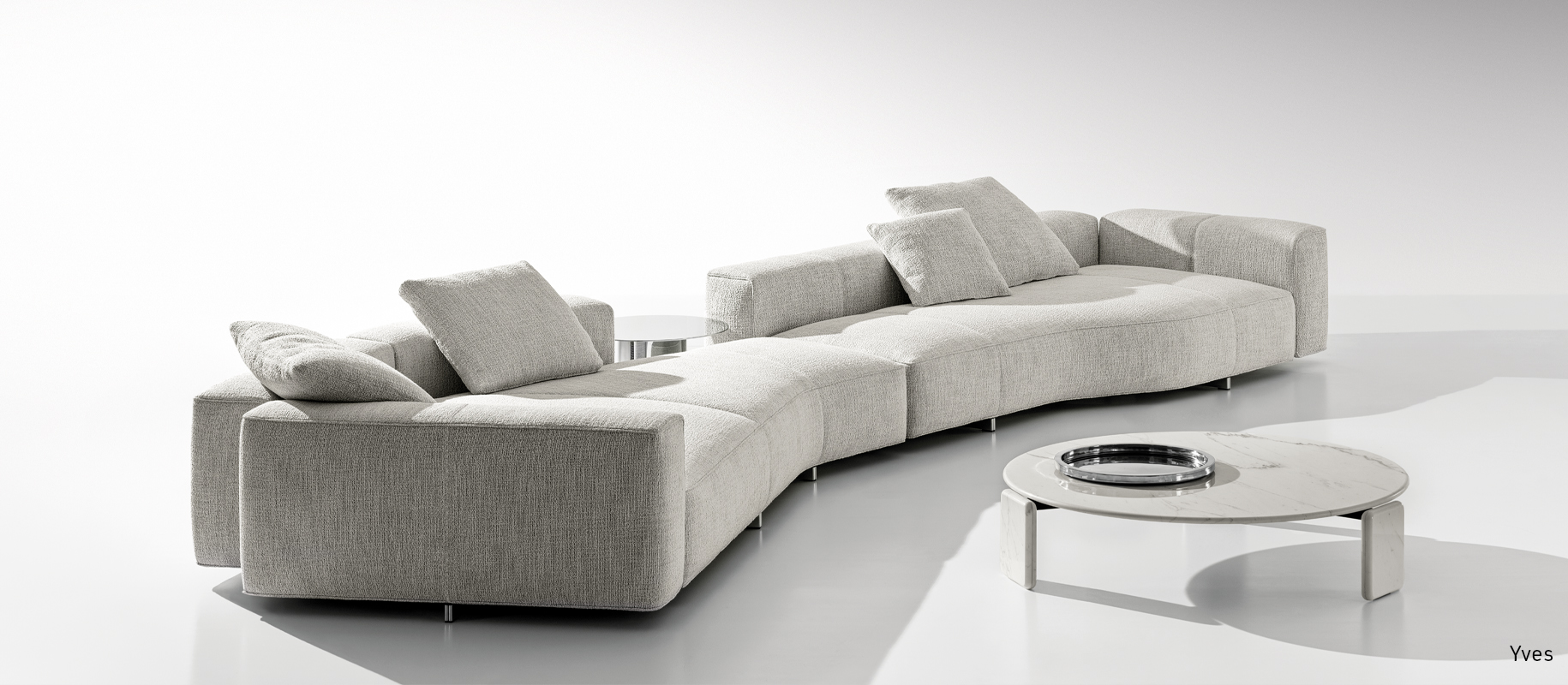 <p>His is an eclectic and multifaceted design language that overlaps different styles working on all scales and, when joining Minotti’s vision, it finds its perfect expression in the <strong>Yves</strong> modular seating system: a project with a dual soul that reveals itself in a combination of rigorous volumes and organic shapes, rich in unexpected and dynamic <em>couture</em> details.</p>
